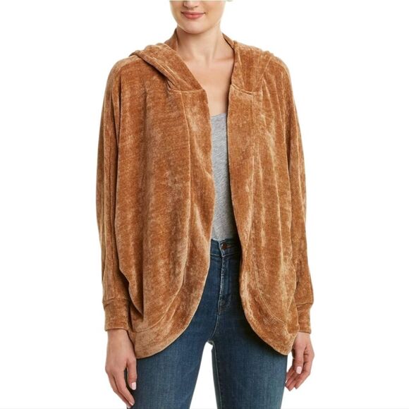 BB Dakota Women's Sidewalk Swagger Hooded Jacket Caramel Small - Picture 1 of 11